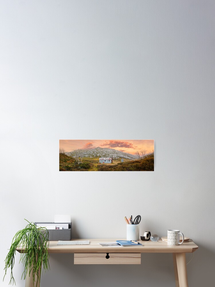 Thumbnail 2 of 3, Poster, Whites River Hut, Kosciusko, New South Wales, Australia designed and sold by Chockstone.