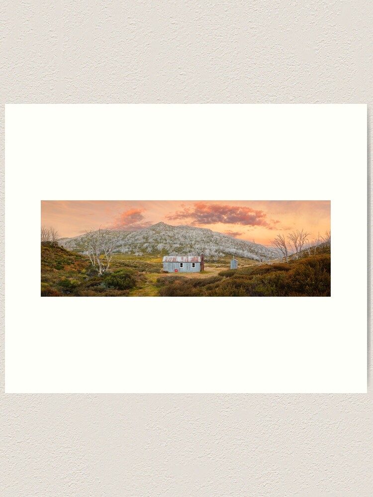 Thumbnail 1 of 3, Art Print, Whites River Hut, Kosciusko, New South Wales, Australia designed and sold by Chockstone.