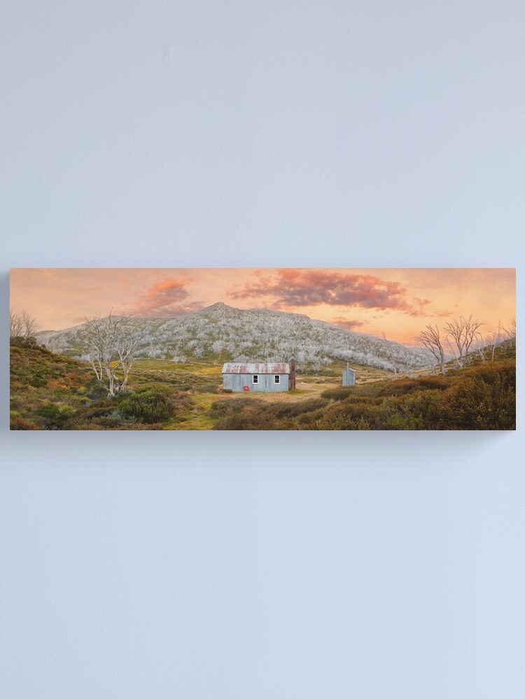 Thumbnail 1 of 3, Canvas Print, Whites River Hut, Kosciusko, New South Wales, Australia designed and sold by Chockstone.