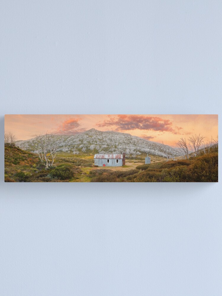 Thumbnail 1 of 3, Canvas Print, Whites River Hut, Kosciusko, New South Wales, Australia designed and sold by Chockstone.