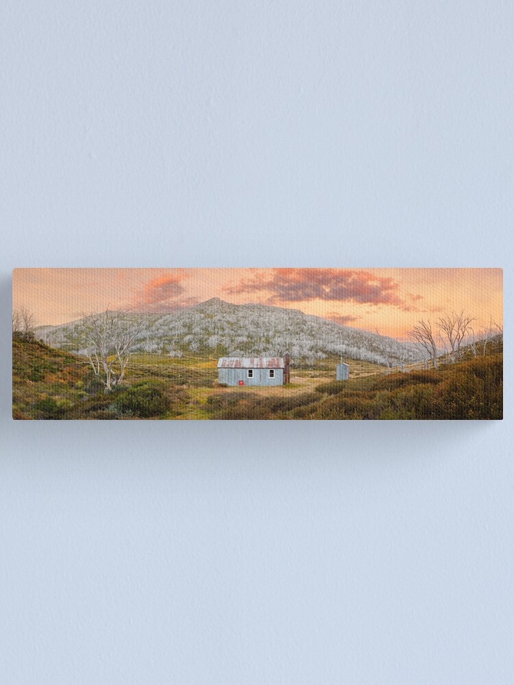 Thumbnail 1 of 3, Canvas Print, Whites River Hut, Kosciusko, New South Wales, Australia designed and sold by Chockstone.