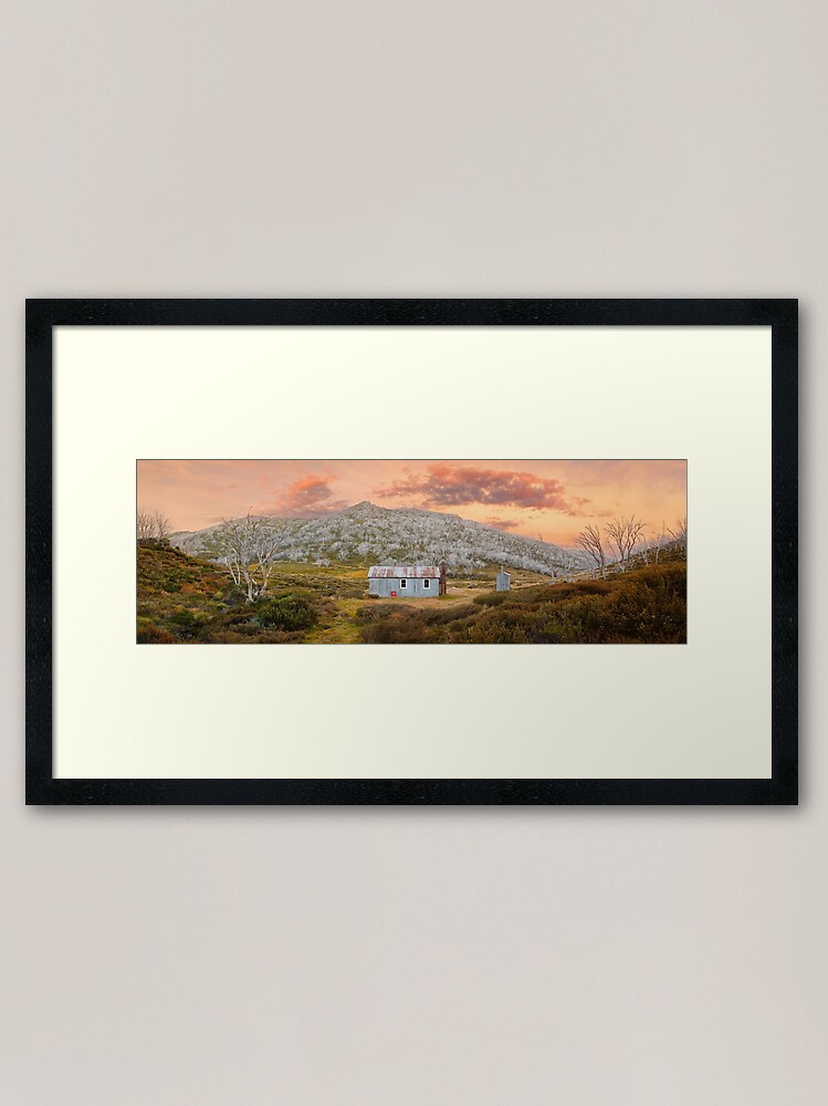 Thumbnail 1 of 7, Framed Art Print, Whites River Hut, Kosciusko, New South Wales, Australia designed and sold by Chockstone.
