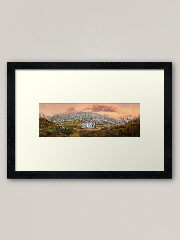 Thumbnail 1 of 7, Framed Art Print, Whites River Hut, Kosciusko, New South Wales, Australia designed and sold by Chockstone.
