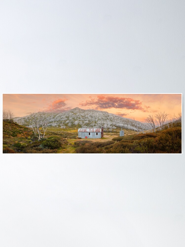 Thumbnail 1 of 3, Poster, Whites River Hut, Kosciusko, New South Wales, Australia designed and sold by Chockstone.