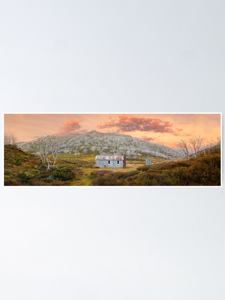 Thumbnail 1 of 3, Poster, Whites River Hut, Kosciusko, New South Wales, Australia designed and sold by Chockstone.
