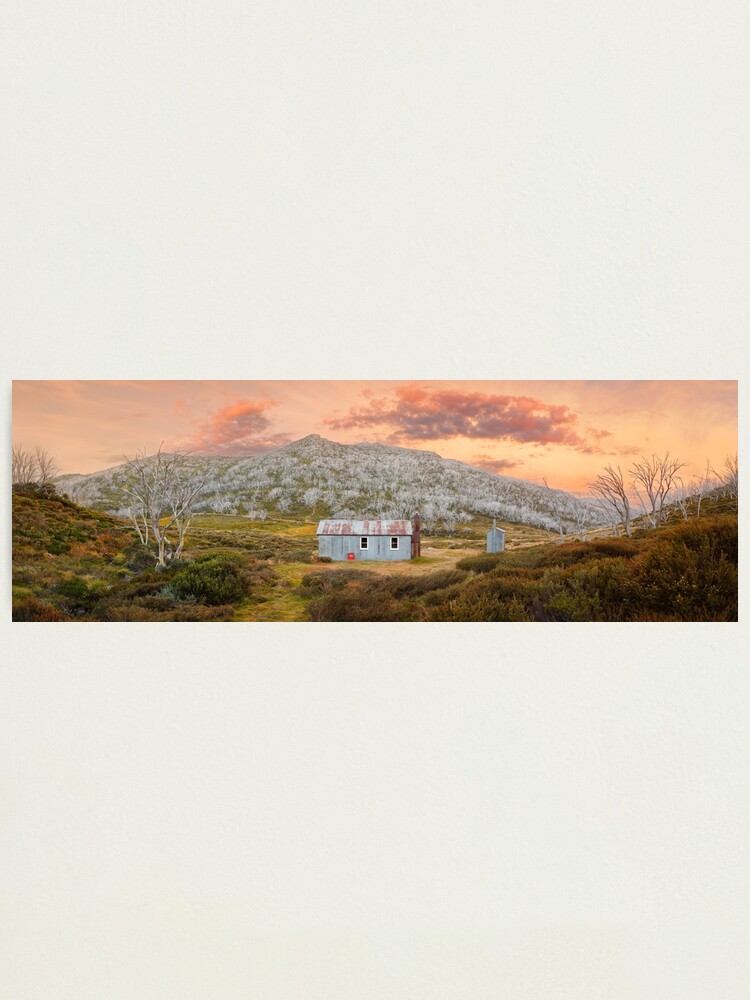 Thumbnail 1 of 3, Photographic Print, Whites River Hut, Kosciusko, New South Wales, Australia designed and sold by Chockstone.