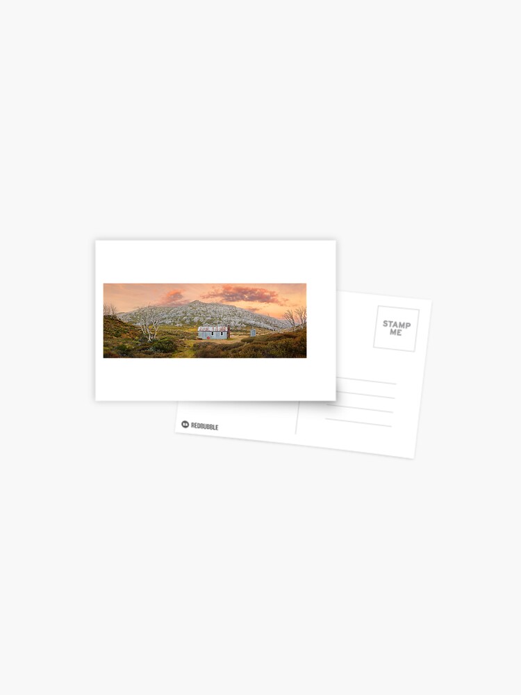 Thumbnail 1 of 2, Postcard, Whites River Hut, Kosciusko, New South Wales, Australia designed and sold by Chockstone.