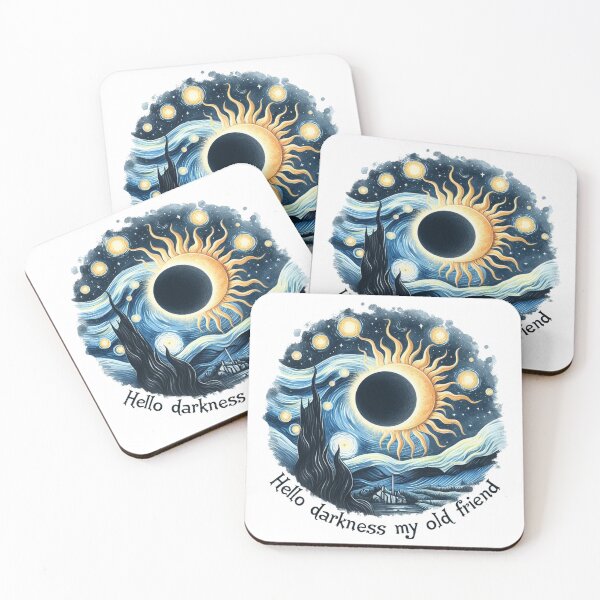 Item preview, Eclipse solar de noche estrellada designed and sold by clintang.