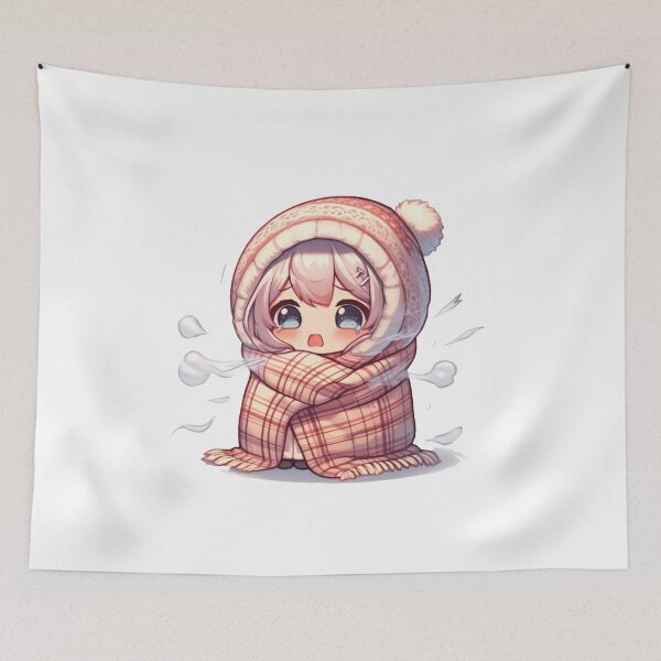 Item preview, Chibi Coziness in Winter Bliss Girl Cute designed and sold by TarotDigital.