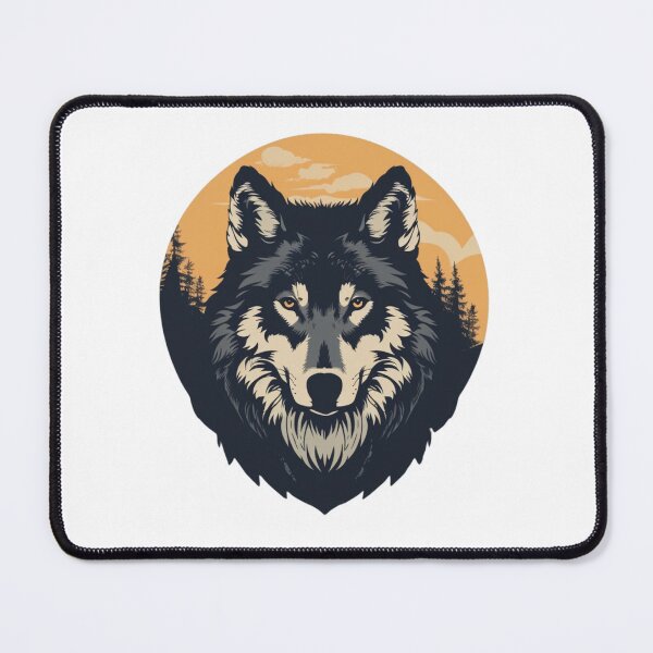 Item preview, Wolf Nature Portrait designed and sold by NicolasGlowArt.