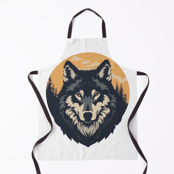 Item preview, Wolf Nature Portrait designed and sold by NicolasGlowArt.