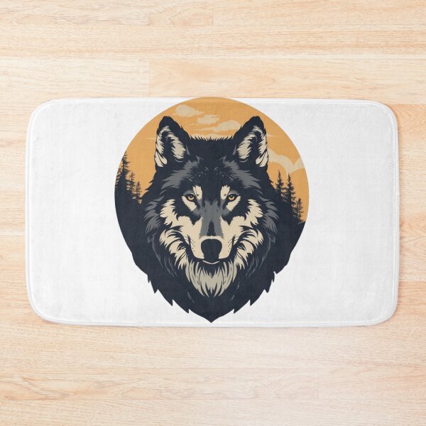Item preview, Wolf Nature Portrait designed and sold by NicolasGlowArt.