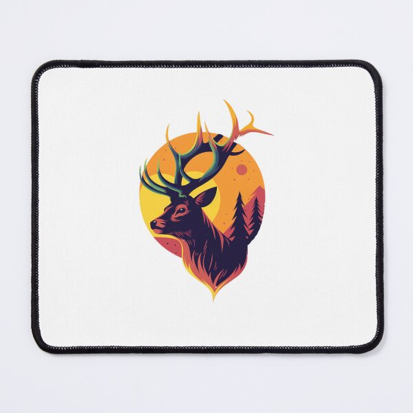 Item preview, Deer Nature Portrait designed and sold by NicolasGlowArt.
