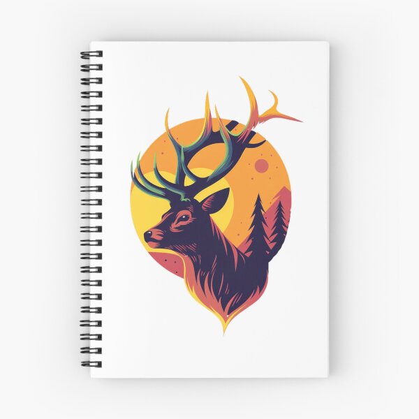 Item preview, Deer Nature Portrait designed and sold by NicolasGlowArt.