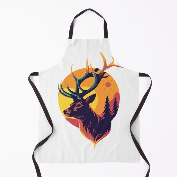Item preview, Deer Nature Portrait designed and sold by NicolasGlowArt.