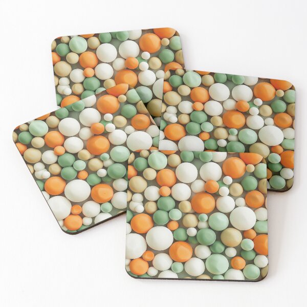 Item preview, Round Colorful Pebbles designed and sold by NicolasGlowArt.