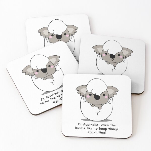 Item preview, In Australia, even the koalas like to keep things egg-citing! designed and sold by OCNau.