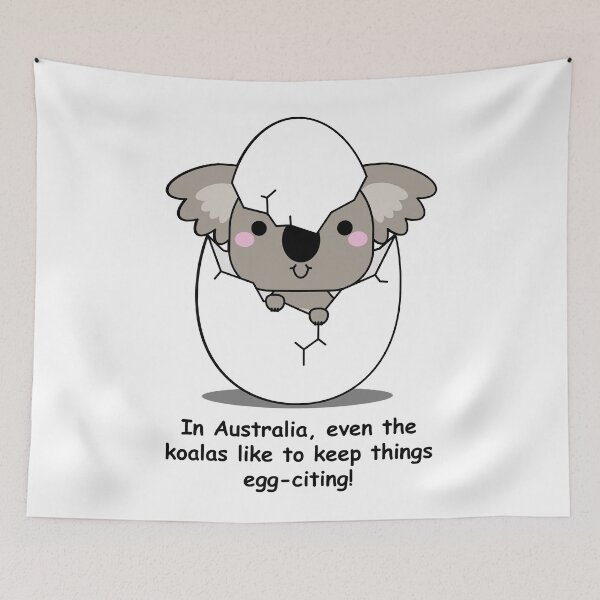 Item preview, In Australia, even the koalas like to keep things egg-citing! designed and sold by OCNau.