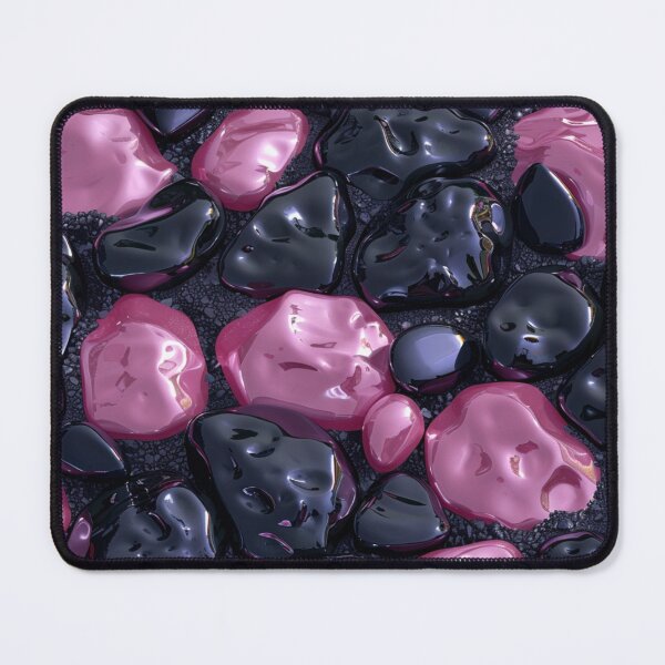 Item preview, Black and Purple Pebbles  designed and sold by NicolasGlowArt.
