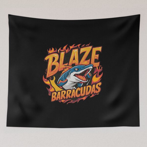 Item preview, Blaze Barracudas, a freely invented sports team designed and sold by Pflugart.