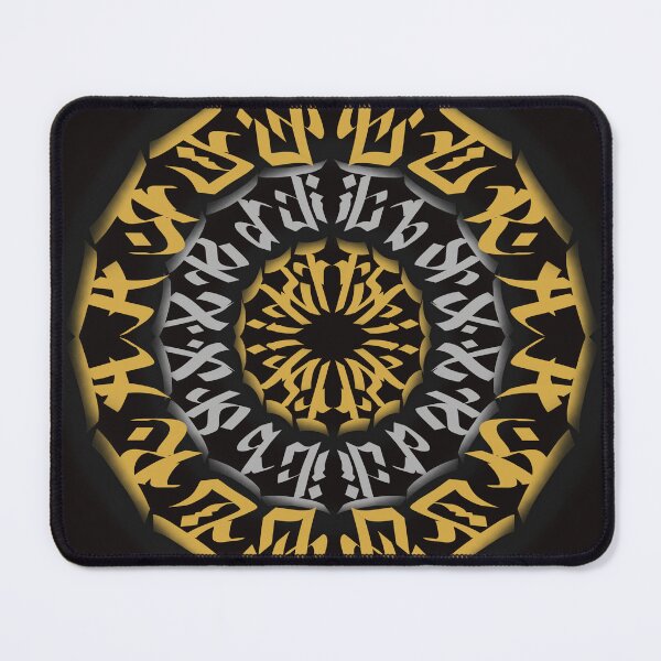Item preview, Silver gold calligraffiti Calligram  designed and sold by CyberhexPrints.