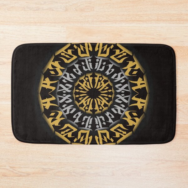 Item preview, Silver gold calligraffiti Calligram  designed and sold by CyberhexPrints.