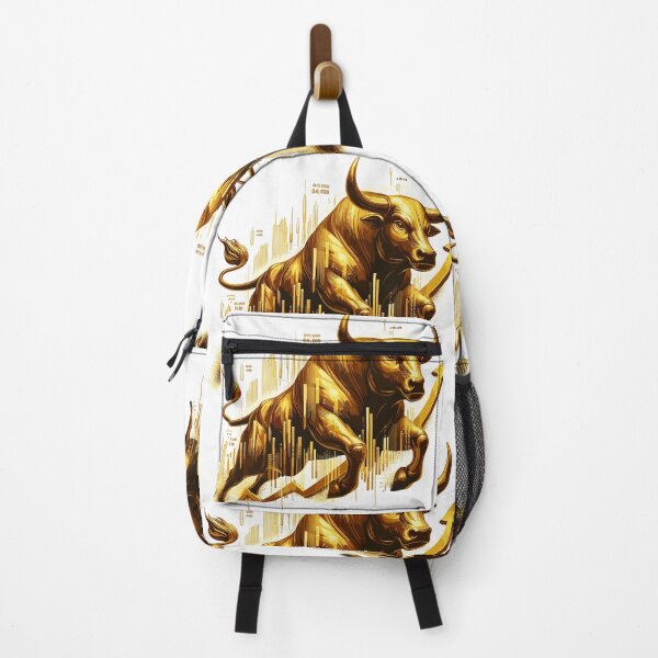 Item preview, Taurus bull stocks gold golden Wallstreet gift designed and sold by Pineapple-Tree.