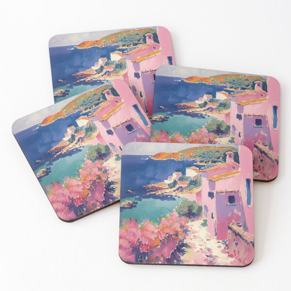 Item preview, Matisse Style, Sea, Coast, Pink, Fauvism, Pastel designed and sold by ArtHouseNiklas.