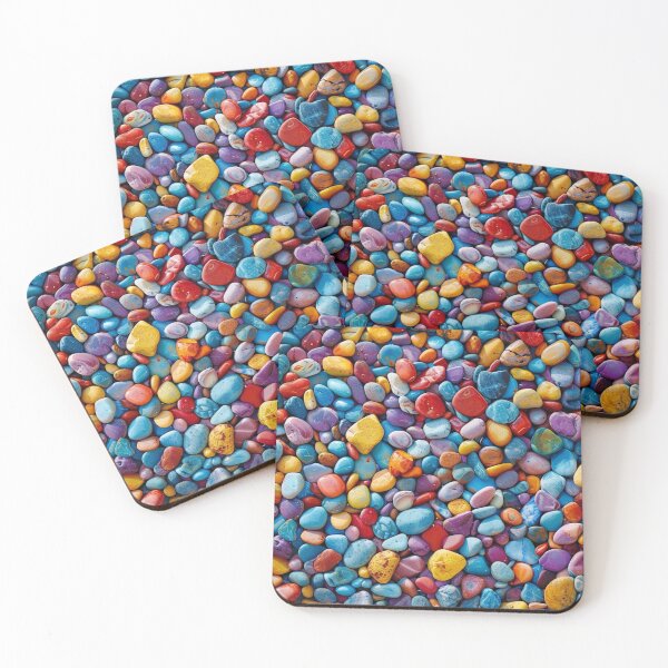 Item preview, Tiny Colorful Pebbles designed and sold by NicolasGlowArt.