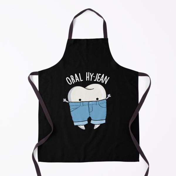 Item preview, Oral Hy-jean Funny Tooth Pun (Dark BG) designed and sold by punnybone.