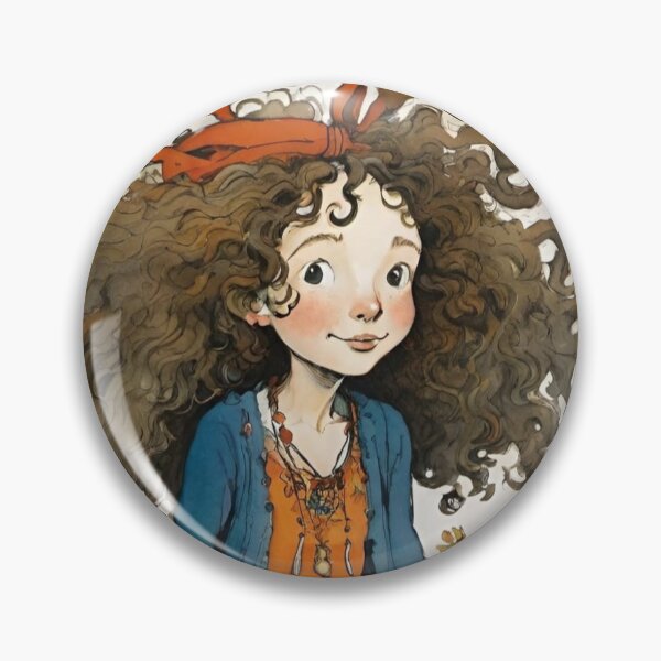 Item preview, Linda chica con pelo rizado designed and sold by kunevskiljuba.
