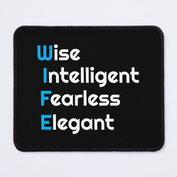 Item preview, WIFE. Wise, Intelligent, Fearless, Elegant designed and sold by twisted-dot.
