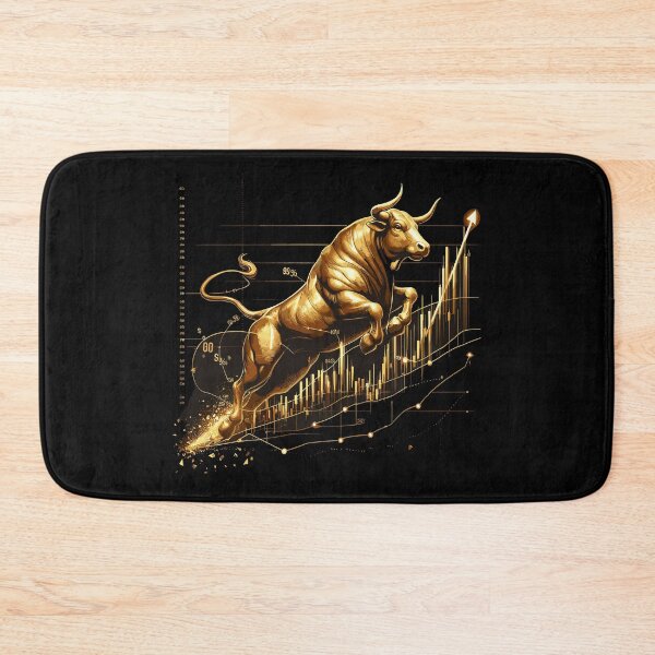 Item preview, Taurus bull stocks gold golden Wallstreet gift designed and sold by Pineapple-Tree.