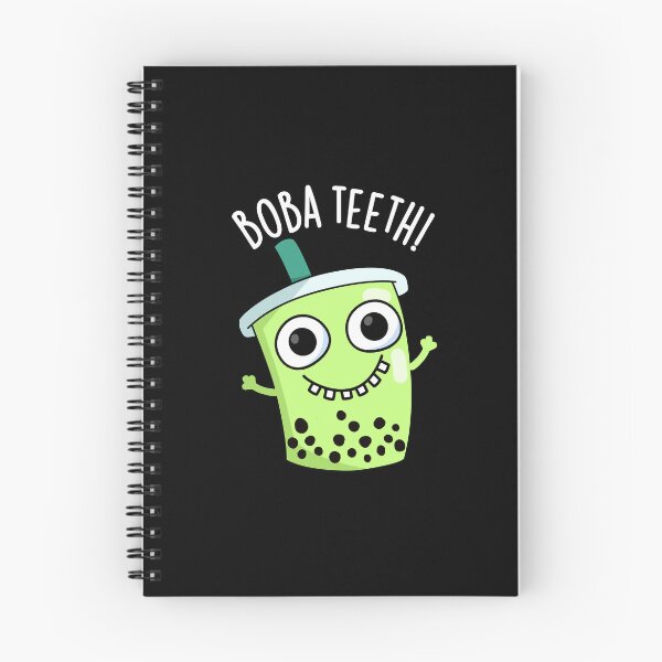 Item preview, Boba Teeth Funny Boba Tea Pun (Dark BG) designed and sold by punnybone.