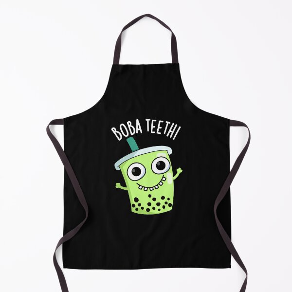 Item preview, Boba Teeth Funny Boba Tea Pun (Dark BG) designed and sold by punnybone.