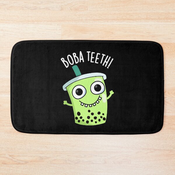 Item preview, Boba Teeth Funny Boba Tea Pun (Dark BG) designed and sold by punnybone.