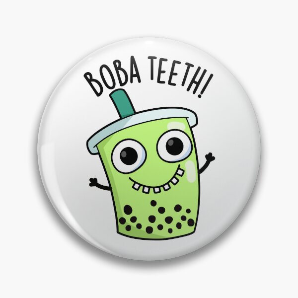 Item preview, Boba Teeth Funny Boba Tea Pun  designed and sold by punnybone.