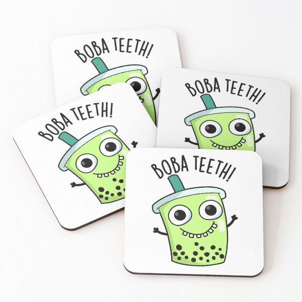 Item preview, Boba Teeth Funny Boba Tea Pun  designed and sold by punnybone.