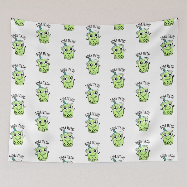 Item preview, Boba Teeth Funny Boba Tea Pun  designed and sold by punnybone.