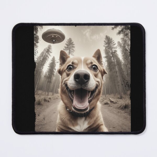 Item preview, Dog Selfie Alien Spaceship Funny designed and sold by LuminOrb.
