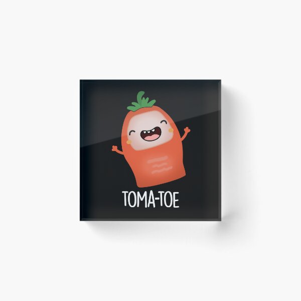 Item preview, Tomatoe Funny Tomato Pun (Dark BG) designed and sold by punnybone.