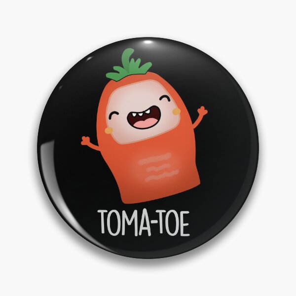 Item preview, Tomatoe Funny Tomato Pun (Dark BG) designed and sold by punnybone.