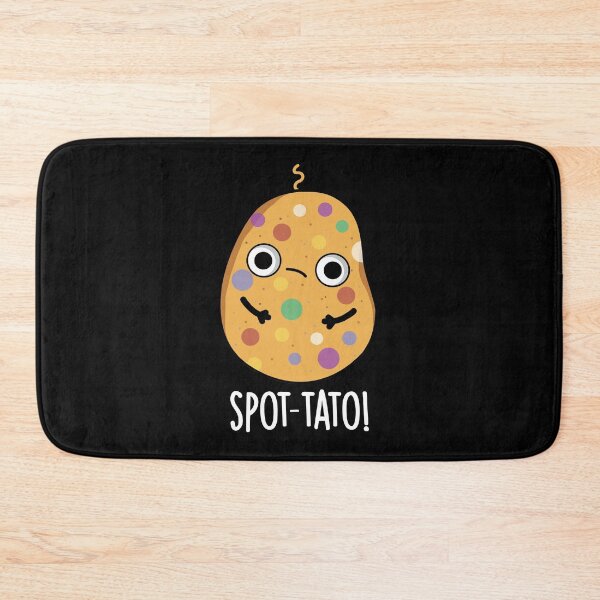 Item preview, Spot-tato Funny Potato Pun (Dark BG) designed and sold by punnybone.