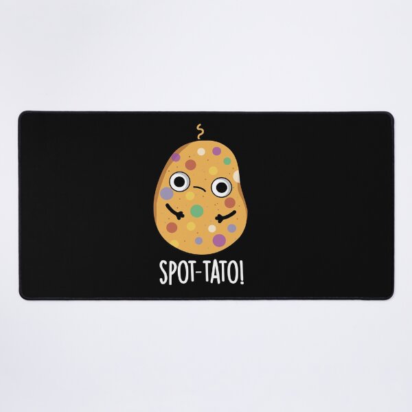 Item preview, Spot-tato Funny Potato Pun (Dark BG) designed and sold by punnybone.