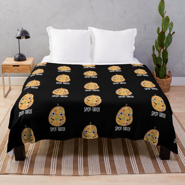 Item preview, Spot-tato Funny Potato Pun (Dark BG) designed and sold by punnybone.