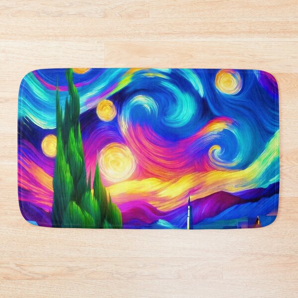 Item preview, Luminous Whorls over Tranquil Town designed and sold by stevepmp.