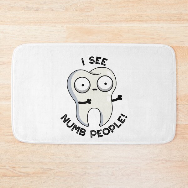 Item preview, I See Numb People Funny Tooth Pun  designed and sold by punnybone.