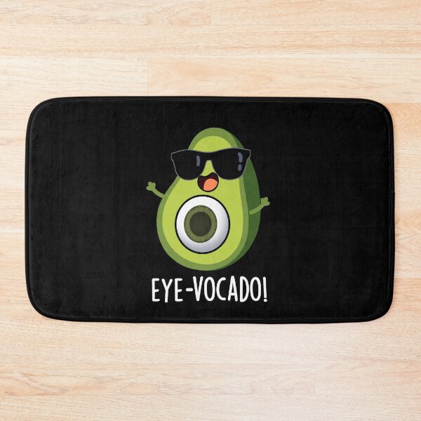 Item preview, Eye-vocado Funny Avocado Pun (Dark BG) designed and sold by punnybone.
