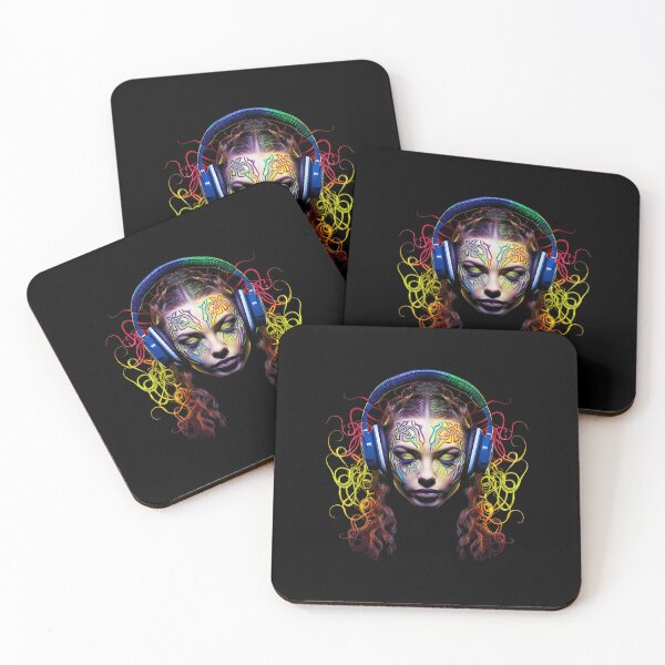 Item preview, Colorful Headphone Mandala designed and sold by CandaceLouis.
