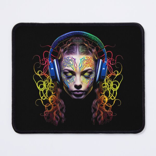 Item preview, Colorful Headphone Mandala designed and sold by CandaceLouis.